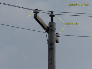 Same pole after National Grid rework